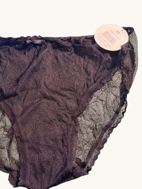 NWT Splendies Blac Halloween Spider Web Lace Panty Size 2X